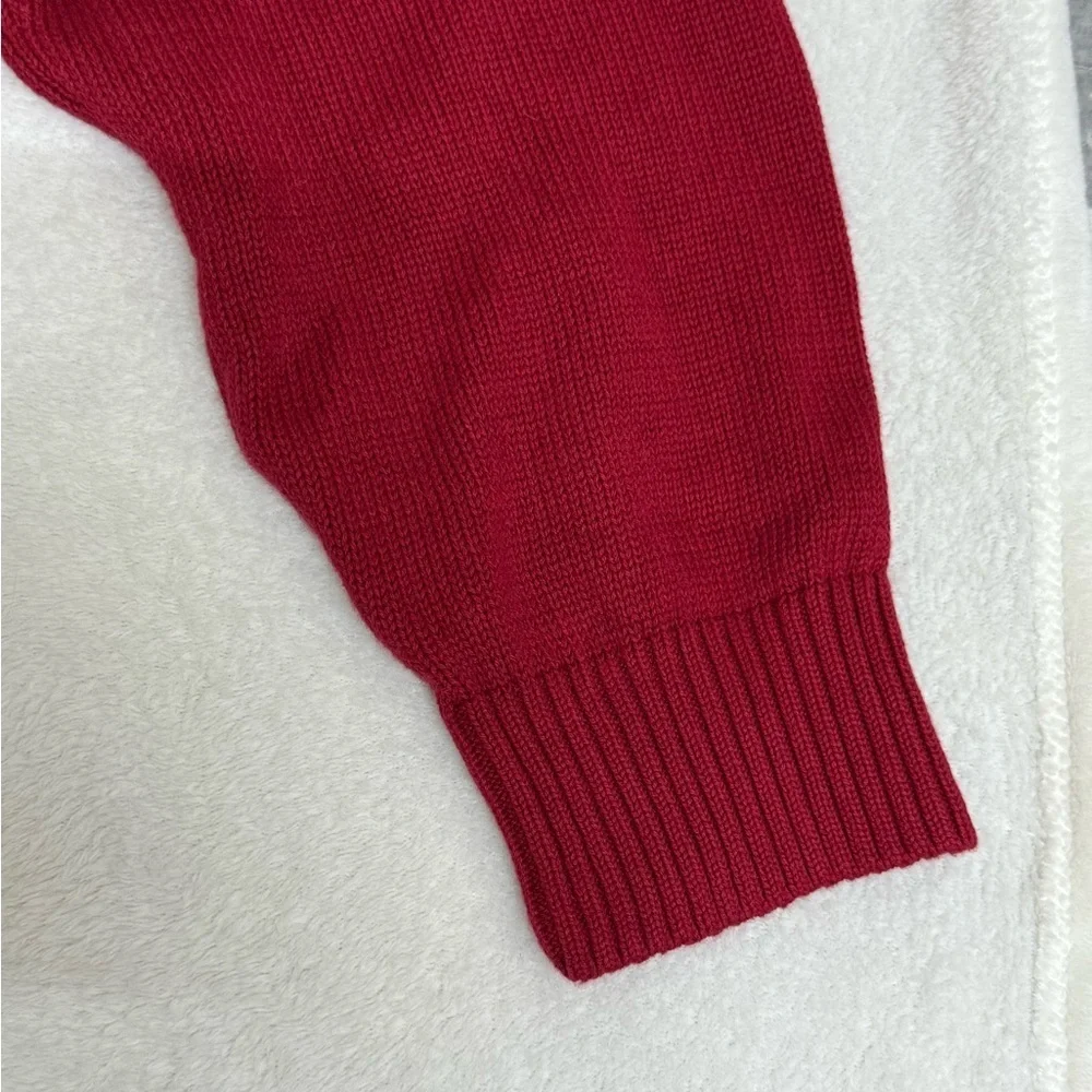 Dockers Festive Red Crewneck Sweater
